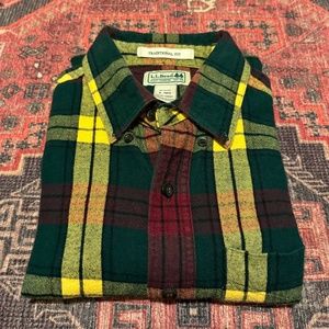 L.L. Bean Scotch Plaid Flannel Shirt, Traditional Fit, Ancient MacMillan - S